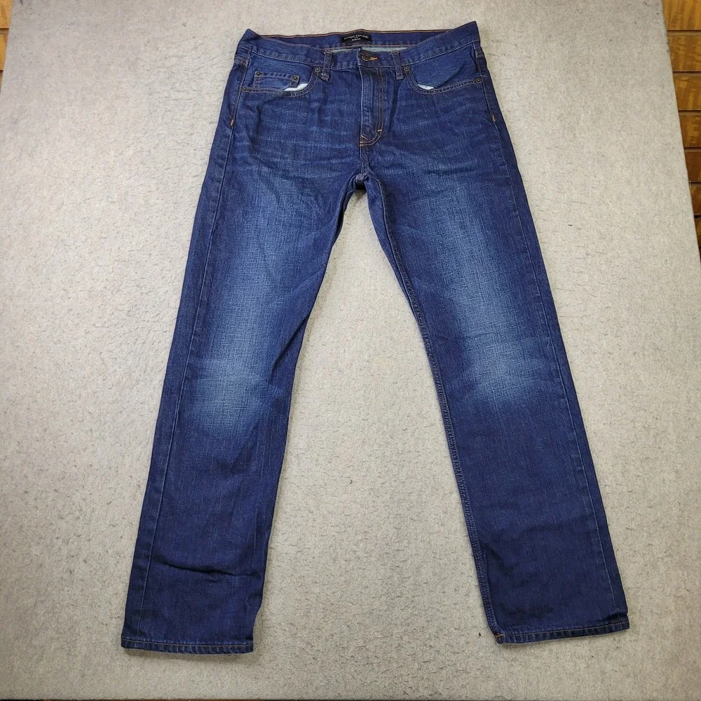 Banana Republic Slim Fit Jeans Mens 34x32 Blue Dark Wash Denim